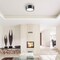 Globe Electric Globe Electric Edinburg 4.02 in. H X 11.03 in. W X 11.03 in. L Black Iron Ceiling Light 60304 - alternate 6